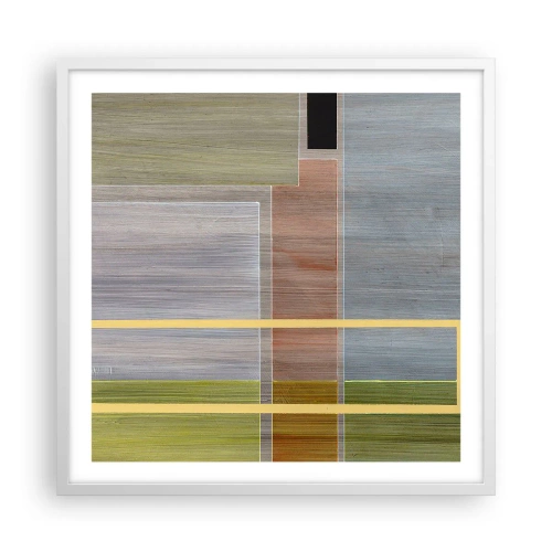 Poster in cornice bianca - Semplice e tranquillo - 60x60 cm