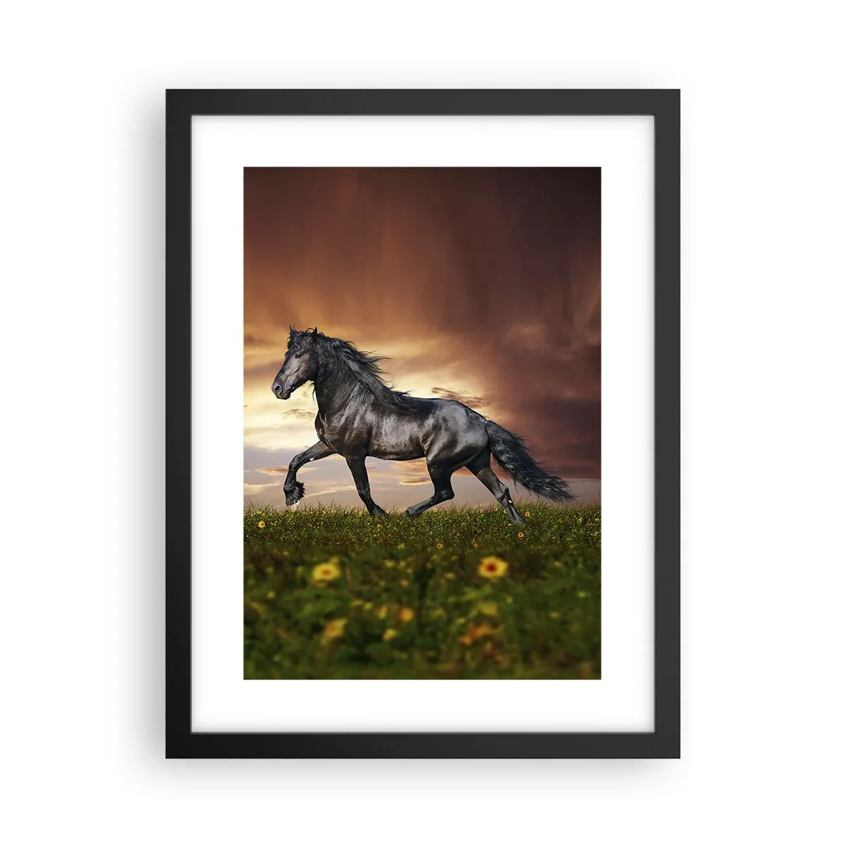 Poster in cornice nera - Il principe nero - 30x40 cm