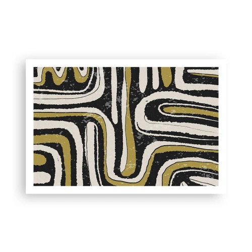 Poster - Composizione: strade e vicoli - 91x61 cm