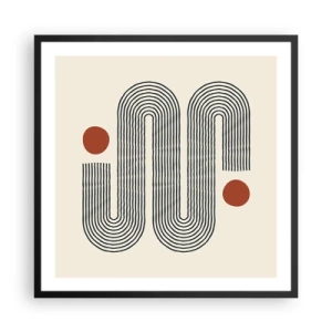 Poster in cornice nera - Dall'inizio alla fine - 60x60 cm