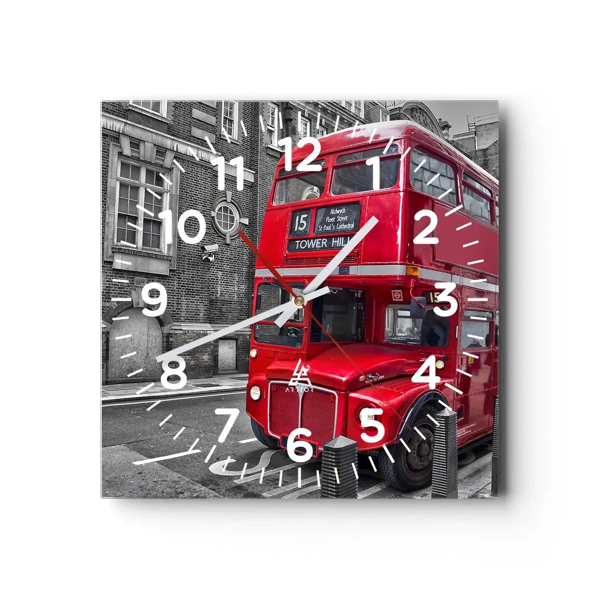 Orologio da parete - Orologio in Vetro - Sempre lo stesso - 30x30 cm