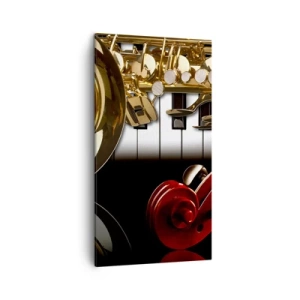 Quadro su tela - Stampe su Tela - Metallo, legno e avorio - 45x80 cm