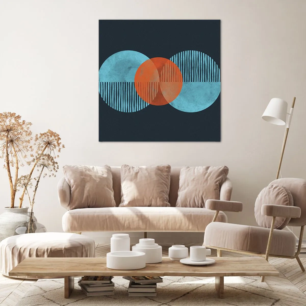 Quadro su tela - Stampe su Tela - Composizione simmetrica - 40x40 cm