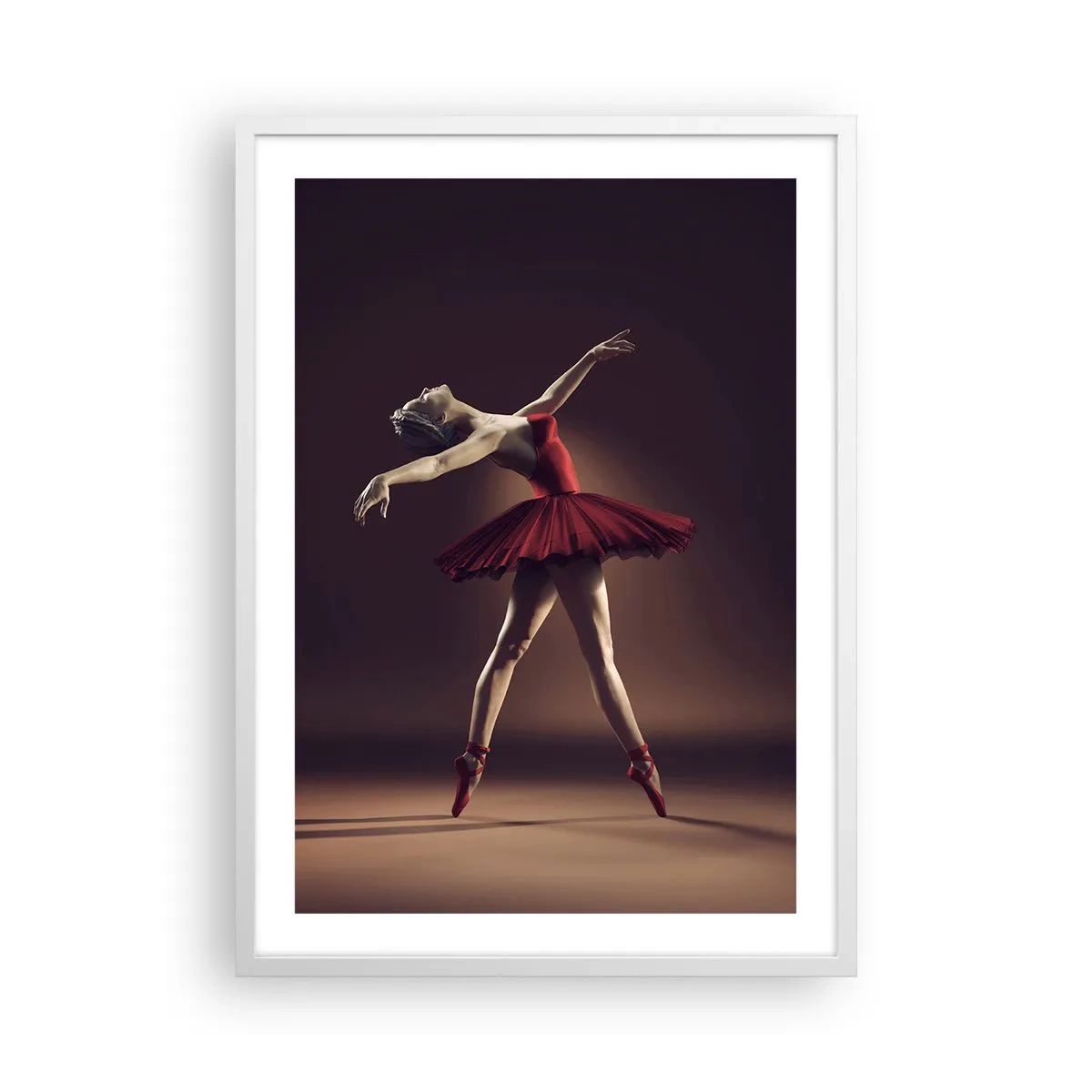 Poster in cornice bianca - Prima ballerina - 50x70 cm