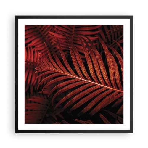 Poster in cornice nera - Il calore della vita - 60x60 cm