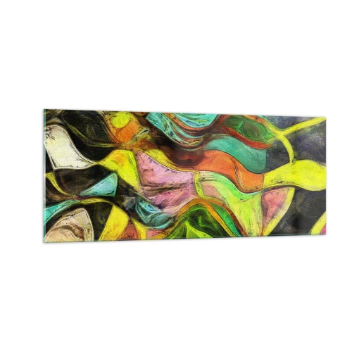 Quadro su vetro - Il movimento è vita - 100x40 cm