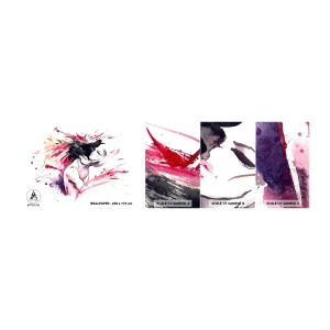 Campione di Fotomurale Adesivo Deluxe Sticker - La pienezza dell'amore - Astrazione, Donna e Uomo, Amore - 100x30 cm