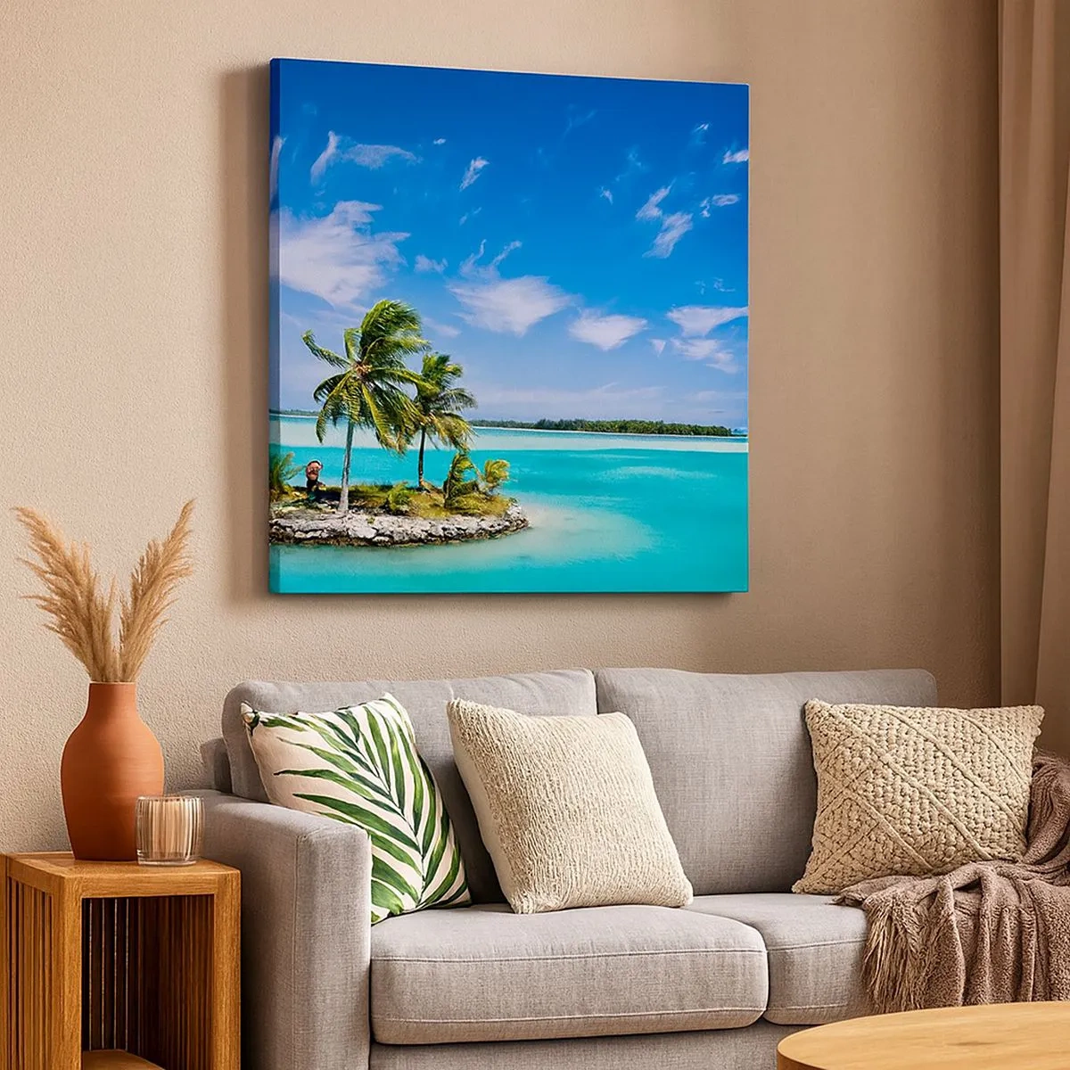 Quadro su tela - Stampe su Tela - Paradiso in terra - 30x30 cm