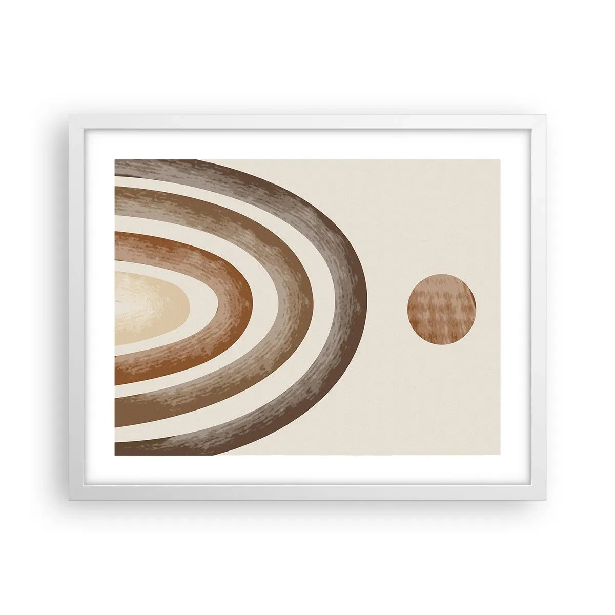 Poster in cornice bianca - In una galassia lontana - 50x40 cm