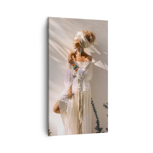 Quadro su tela - Stampe su Tela - Il sole e la ragazza - 45x80 cm