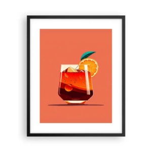 Poster in cornice nera - Rinfresco estivo - 40x50 cm