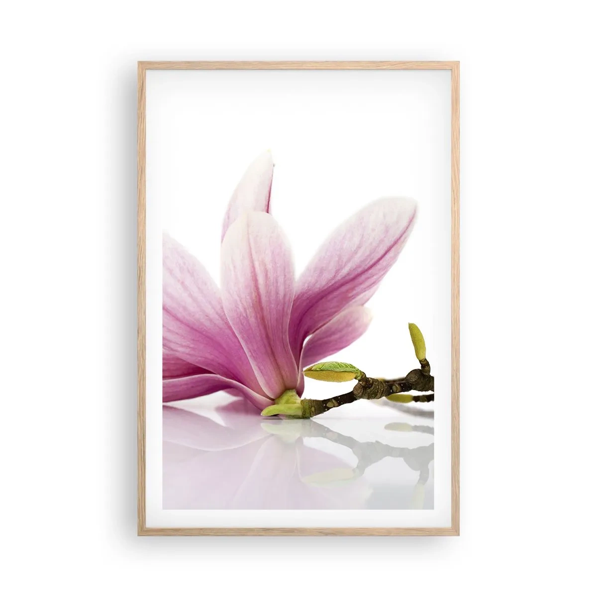 Poster in cornice rovere chiaro - Delicati come un soffio di primavera - 61x91 cm