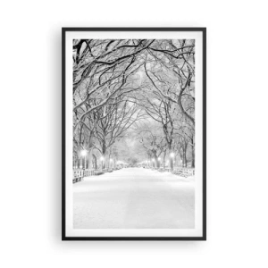 Poster in cornice nera - Quattro stagioni: l'inverno - 61x91 cm