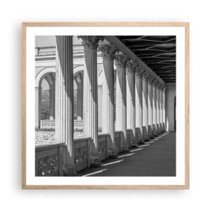 Poster in cornice rovere chiaro - Portico soleggiato - 60x60 cm