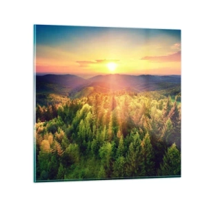 Quadro su vetro - Vette e cime - 40x40 cm
