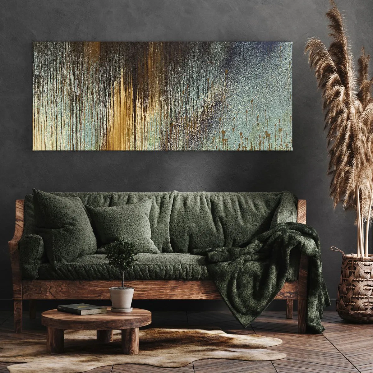 Quadro su tela - Stampe su Tela - Composizione cromatica non casuale - 100x40 cm