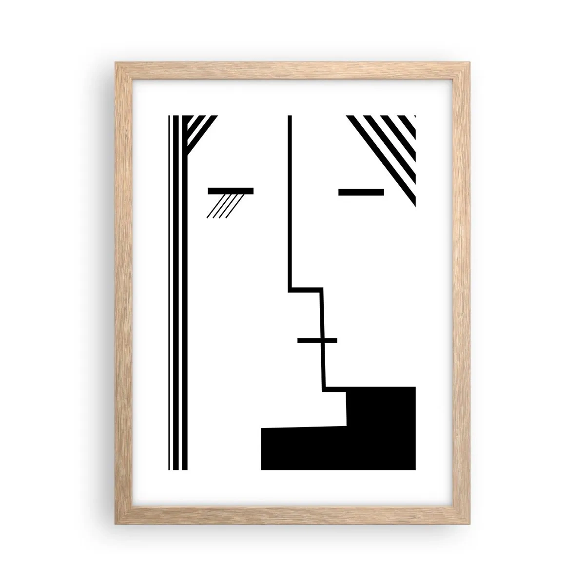 Poster in cornice rovere chiaro - Semplicemente un bacio - 30x40 cm
