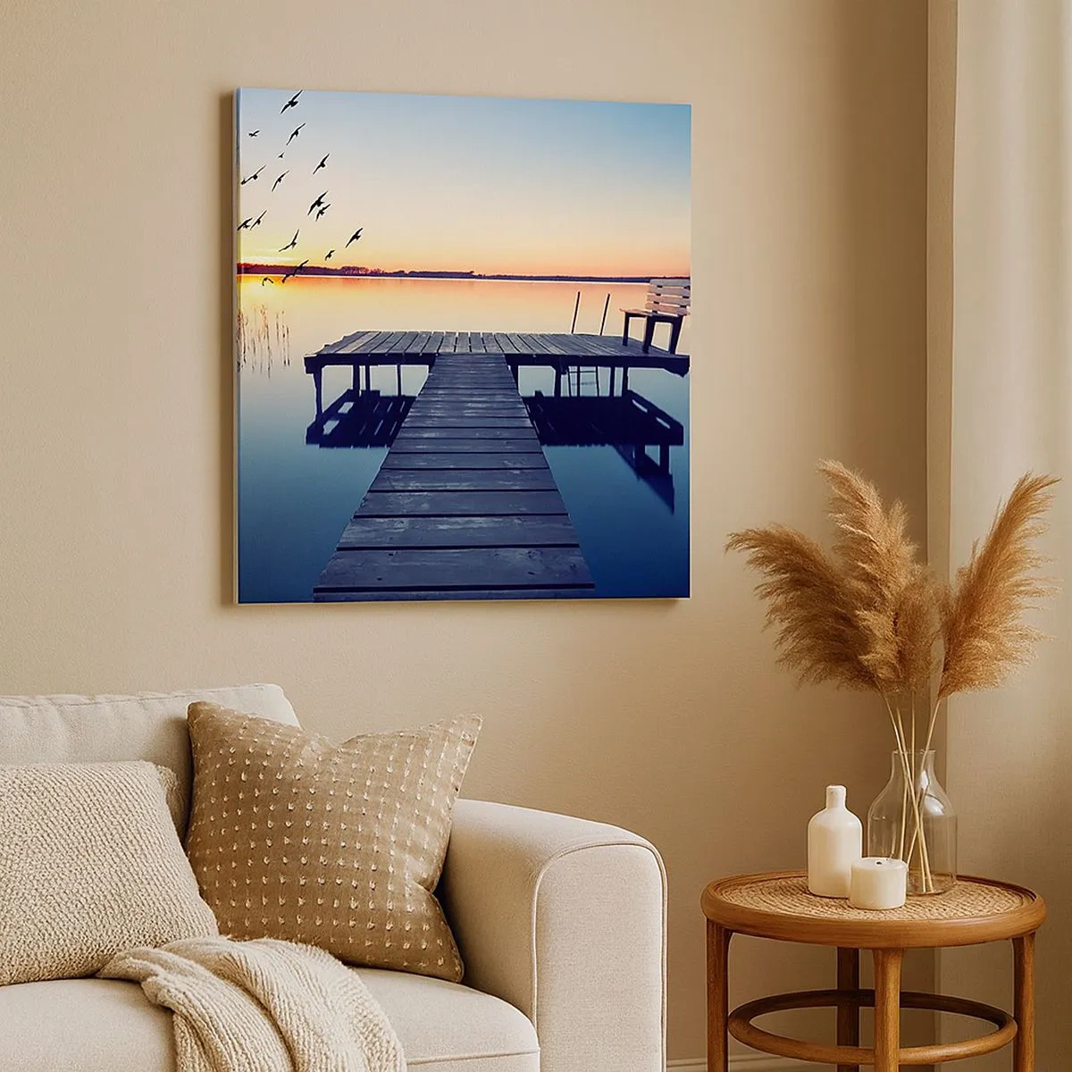 Quadro su tela - Stampe su Tela - È stata una buona giornata - 30x30 cm