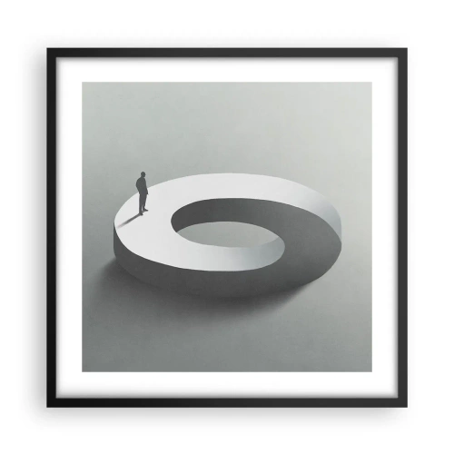 Poster in cornice nera - Prova a cavartela - 50x50 cm