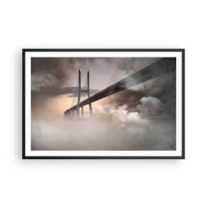 Poster in cornice nera - Sul fiume che non c'è - 91x61 cm