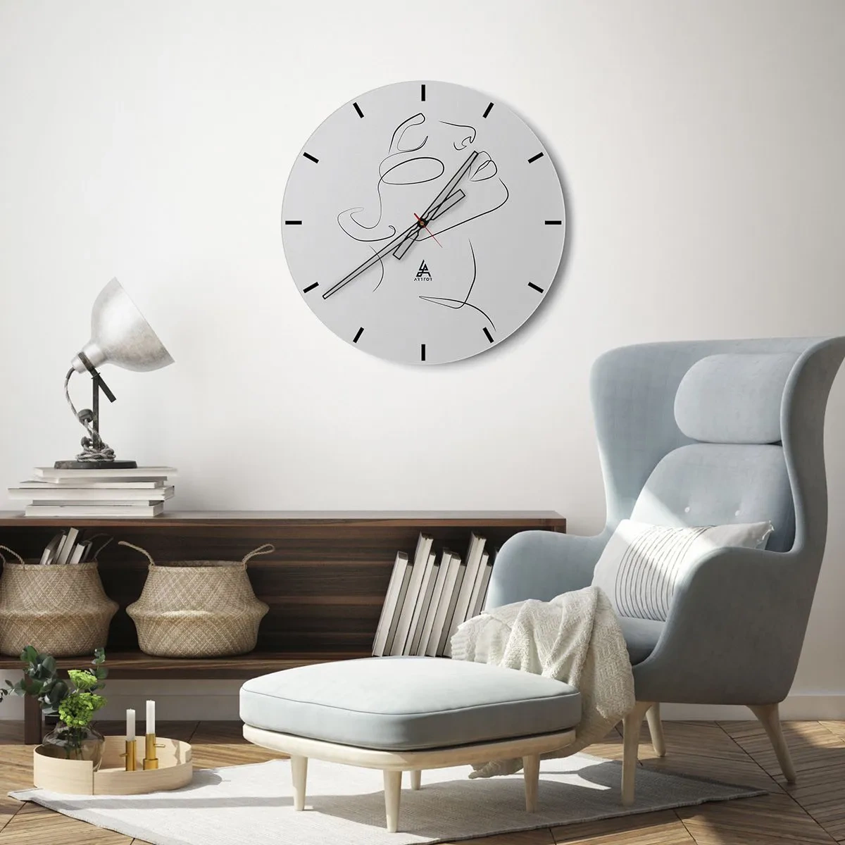 Orologio da parete - Orologio in Vetro - I meandri dei sogni - 40x40 cm