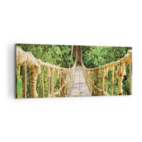 Quadro su tela - Stampe su Tela - Sospeso nel verde - 100x40 cm