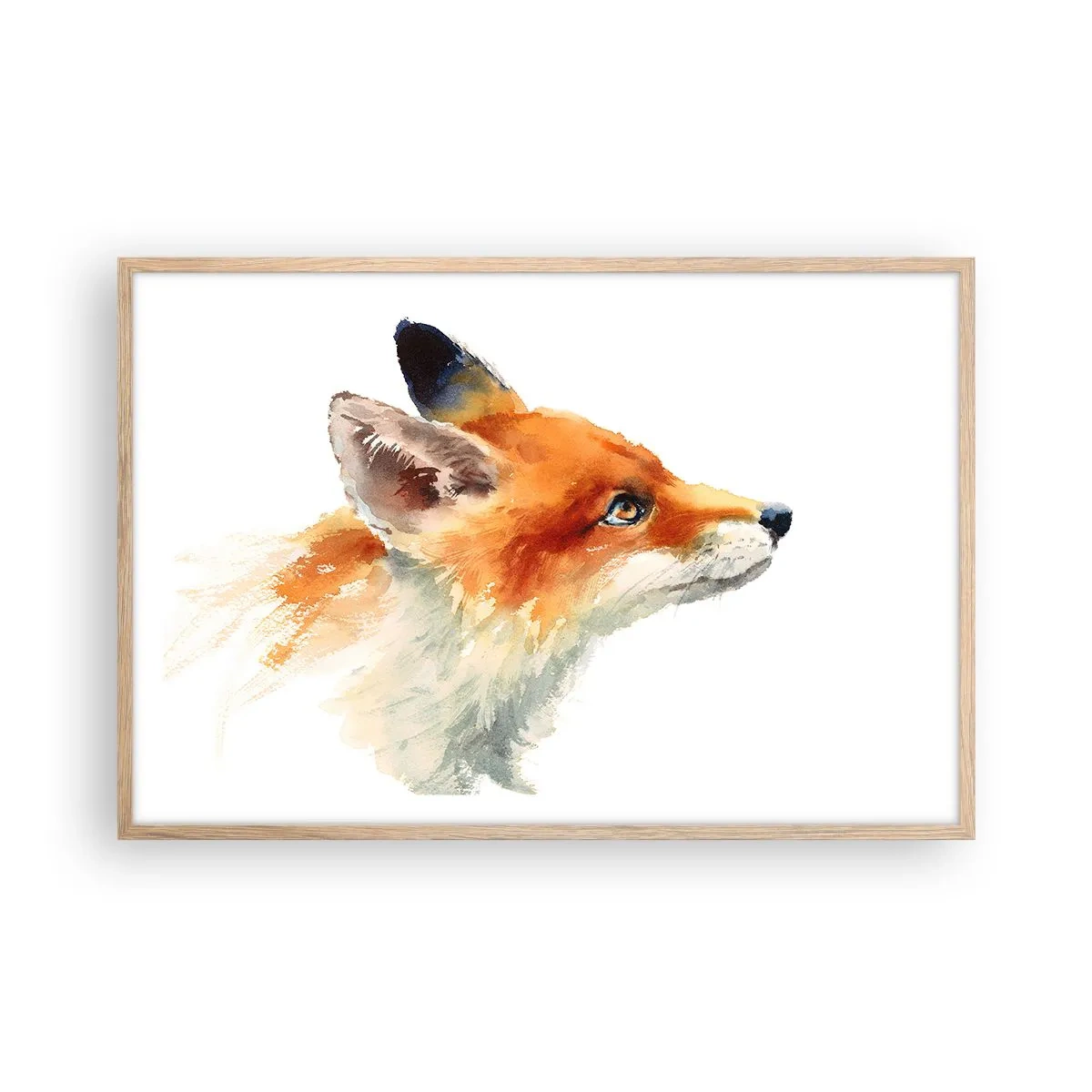 Poster in cornice rovere chiaro - La prudenza non è mai troppa - 91x61 cm