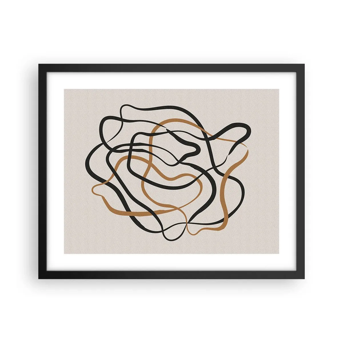 Poster in cornice nera - Tutto è andato storto - 50x40 cm