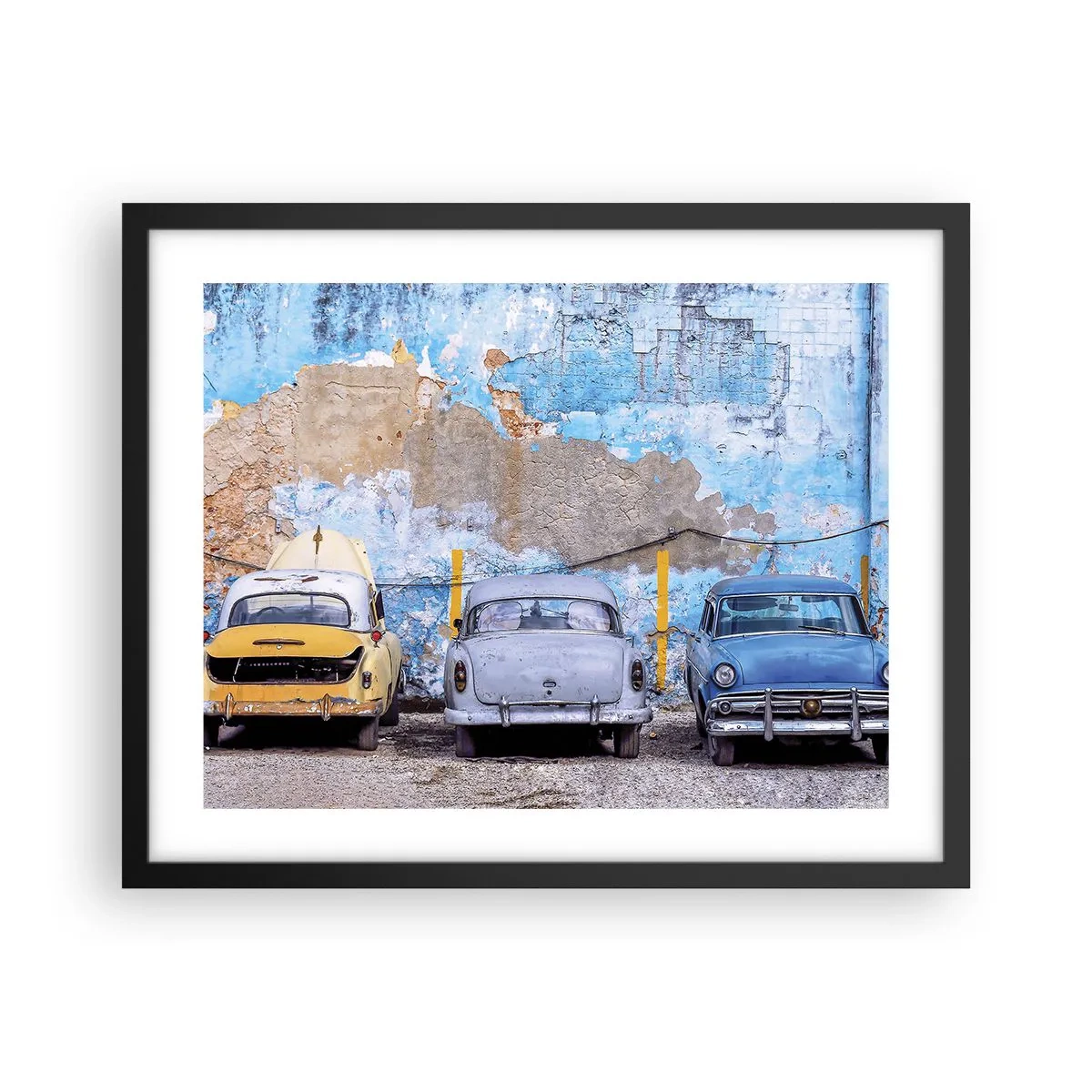 Poster in cornice nera - L'incontro dei veterani - 50x40 cm