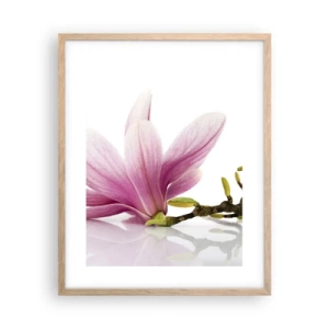 Poster in cornice rovere chiaro - Delicati come un soffio di primavera - 40x50 cm