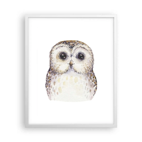 Poster in cornice bianca - Guardami negli occhi - 40x50 cm