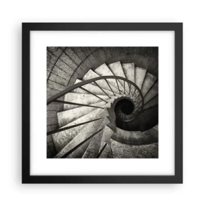 Poster in cornice nera - Salire e scendere - 30x30 cm