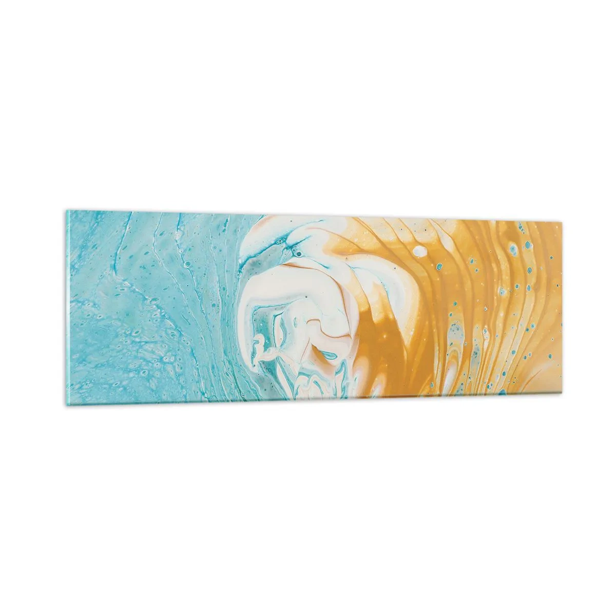 Quadro su vetro - Vortice pastello - 90x30 cm