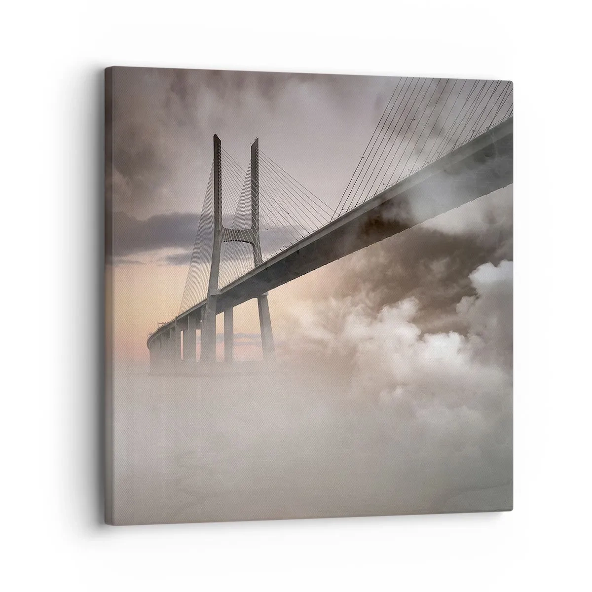 Quadro su tela - Stampe su Tela - Sul fiume che non c'è - 30x30 cm