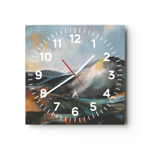 Orologio da parete - Orologio in Vetro - Aspri e belli - 40x40 cm