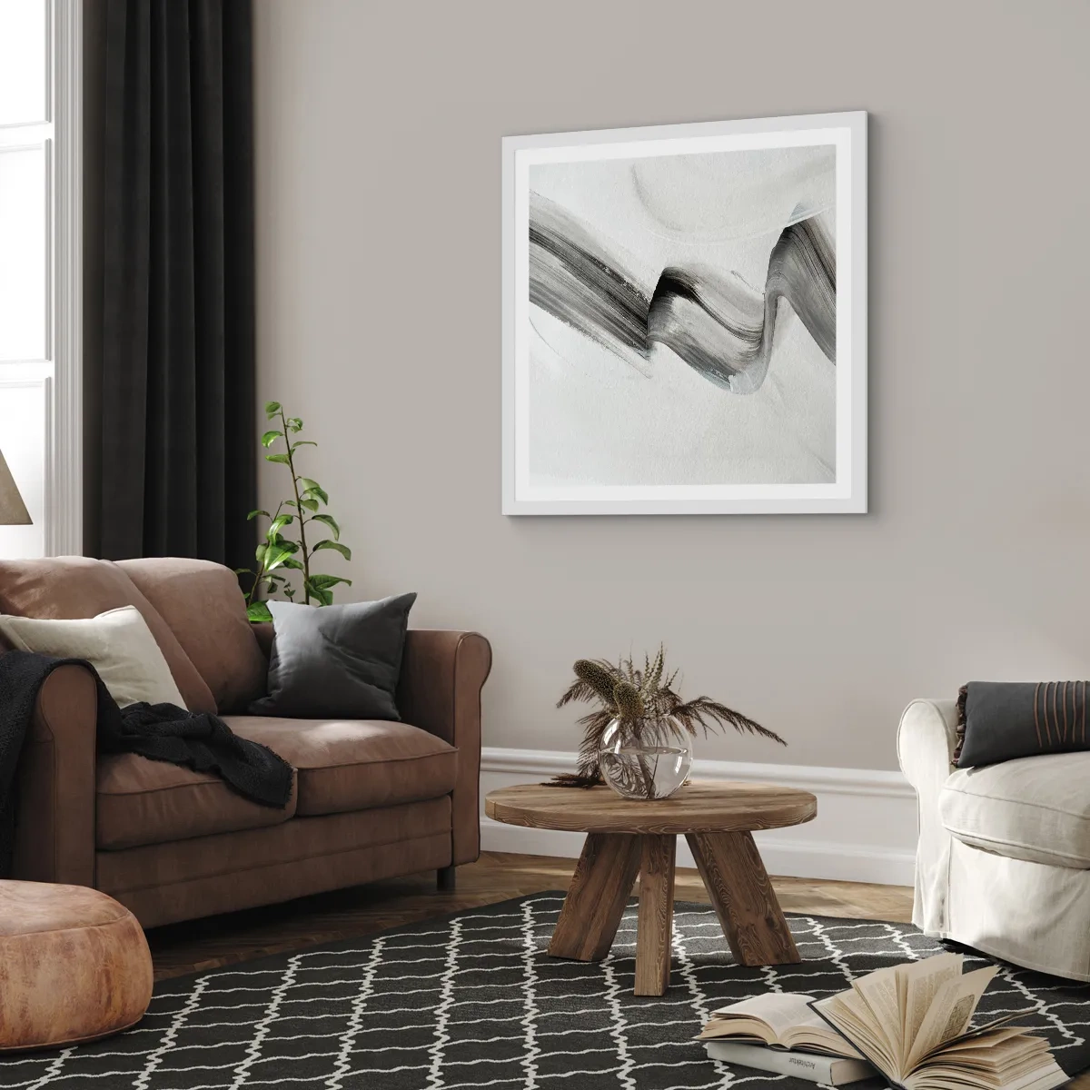 Poster in cornice bianca - Casualmente per divertimento - 30x30 cm