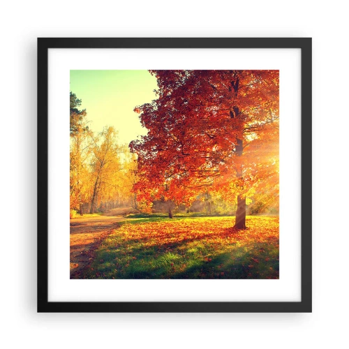 Poster in cornice nera - Rosso è bello - 40x40 cm