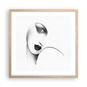 Poster in cornice rovere chiaro - Nello stile di Lempicka - 50x50 cm