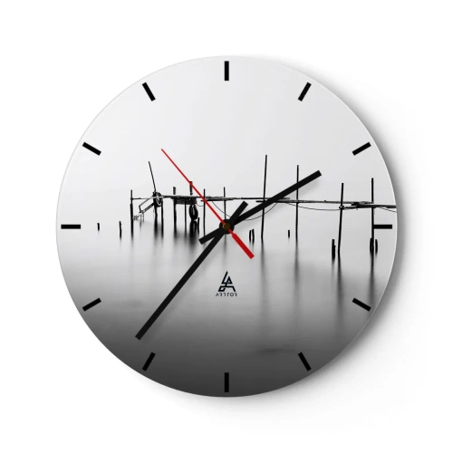Orologio da parete - Orologio in Vetro - E se la luce non c'è? - 40x40 cm
