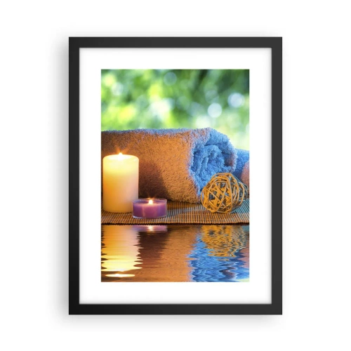 Poster in cornice nera - Tempo per il corpo - 30x40 cm