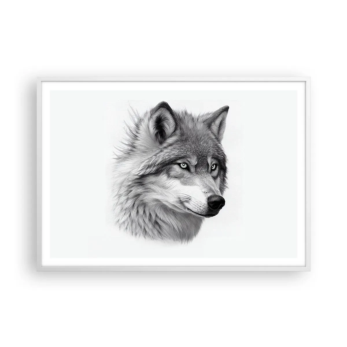 Poster in cornice bianca - Alfa, senza dubbio - 100x70 cm