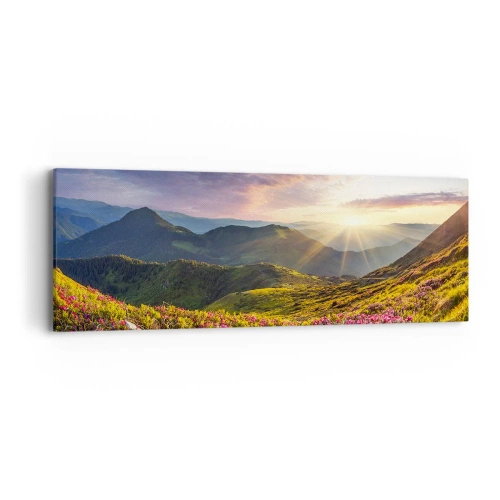 Quadro su tela - Stampe su Tela - La freschezza di un mattino sui monti - 90x30 cm