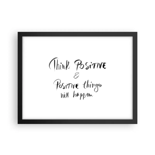 Poster in cornice nera - Come vivere? - 40x30 cm