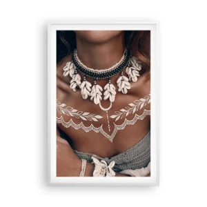 Poster in cornice bianca - Talismani, rituali di femminilità - 61x91 cm