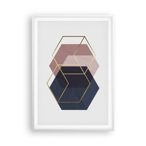 Poster in cornice bianca - La forza della semplicità - 70x100 cm