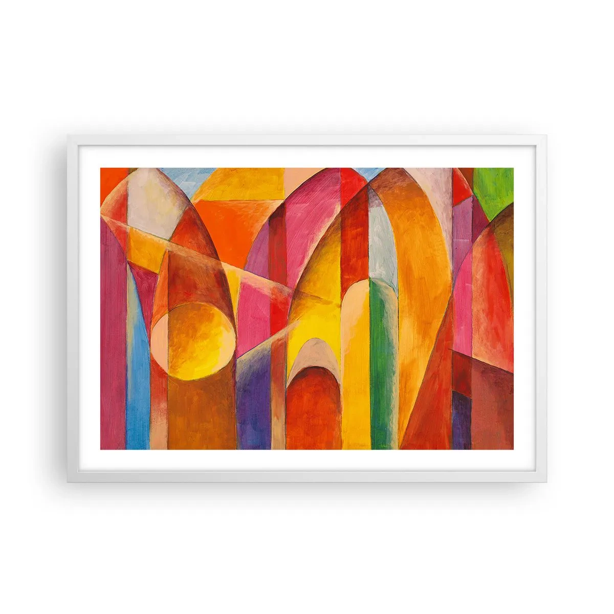 Poster in cornice bianca - La cattedrale del sole - 70x50 cm