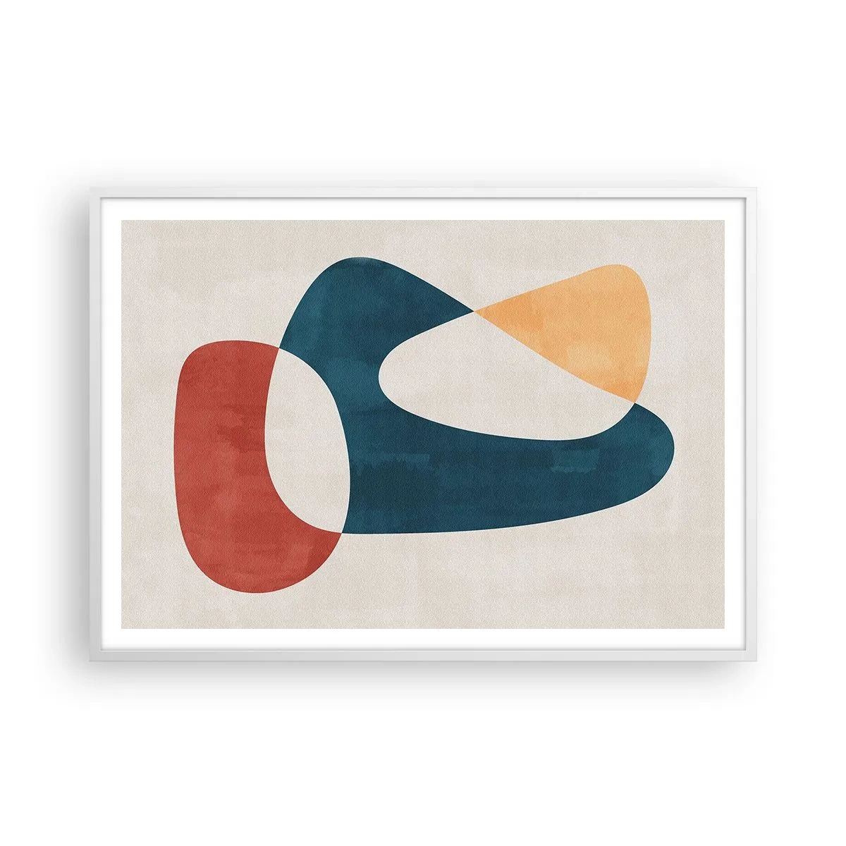 Poster in cornice bianca - Influenze e metamorfosi - 100x70 cm