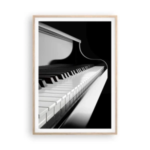 Poster in cornice rovere chiaro - Armonia di forme e colori - 70x100 cm