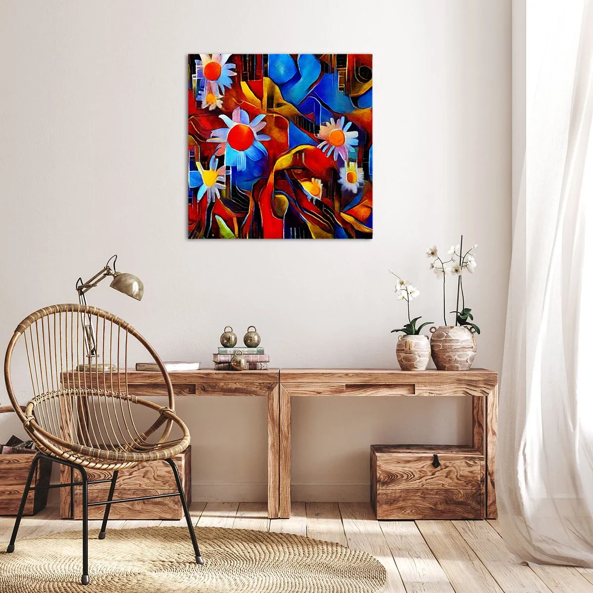 Quadro su tela - Stampe su Tela - I colori della vita - 30x30 cm