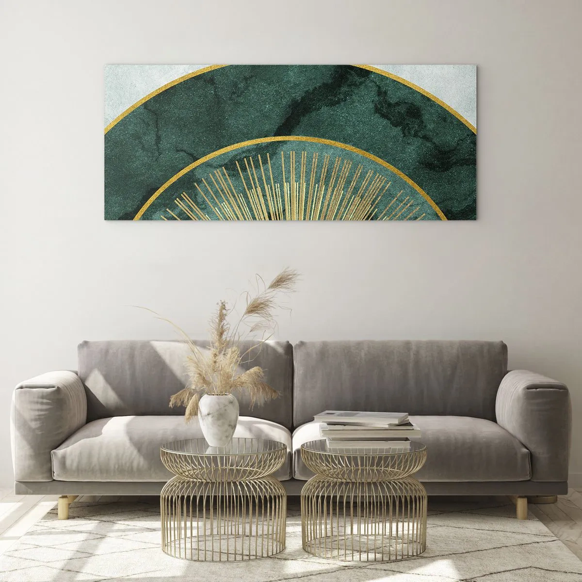 Quadro su vetro - Un altro sistema solare - 100x40 cm